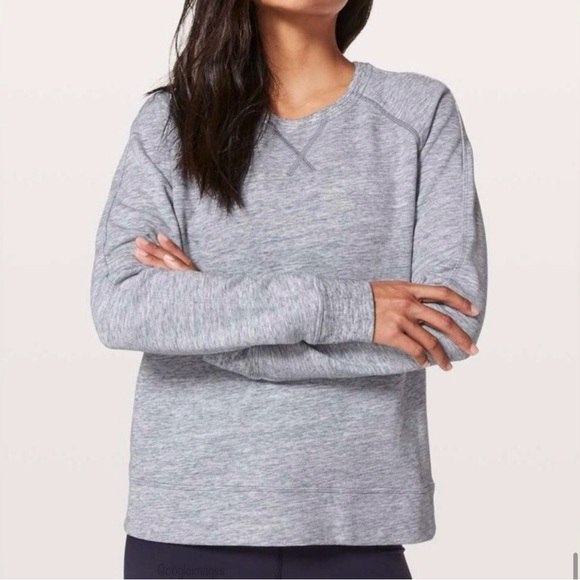 Lululemon Just Pleat It Crew, Heathered Speckled True Navy - Picture 2 of 16